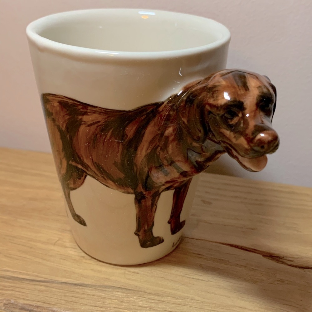New Chocolate Labrador Ceramic Mug by Blue Witch
